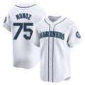 S.Mariners #75 Andres Munoz Player White Home Limited Fdoa Stitched Jerseys