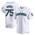 S.Mariners #75 Andres Munoz Player White Home Limited Fdoa Stitched Jerseys