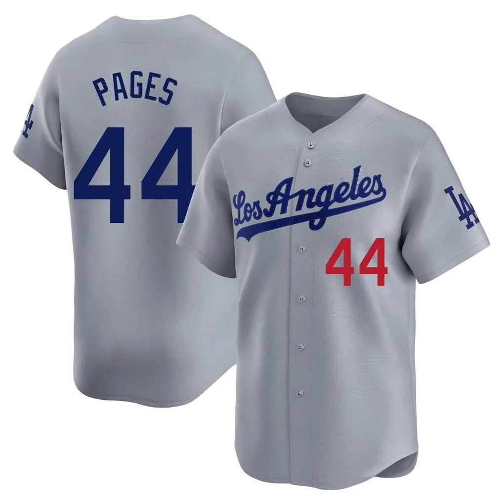LA.Dodgers #44 Andy Pages Player Gray Limited Home Fdoa Stitched Jerseys