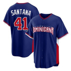 A.Diamondbacks #41 Carlos Santana Player Royal 2026 World Classic Home Game Gdoa Stitched Jerseys