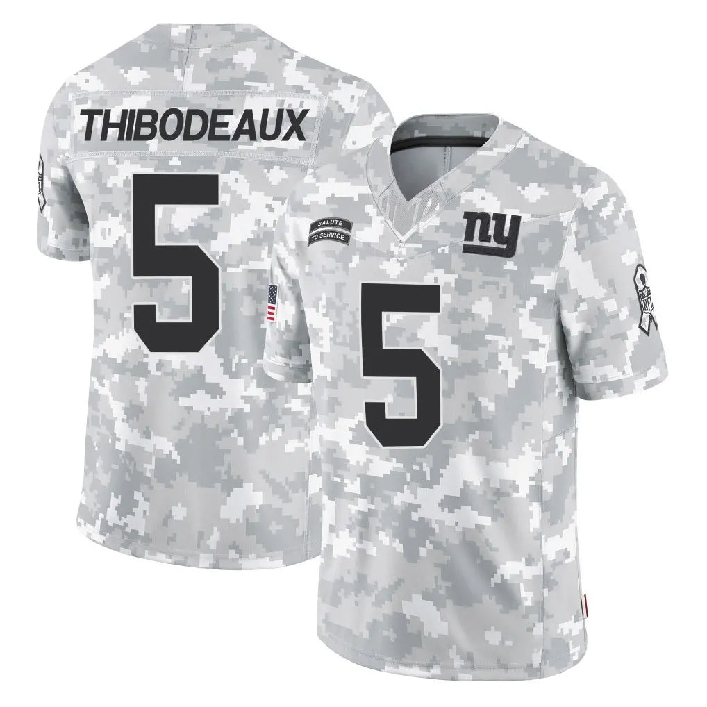 NY.Giants #5 Kayvon Thibodeaux Player Arctic Camo Salute To Service Limited Game Gdoa Stitched Jerseys
