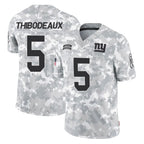 NY.Giants #5 Kayvon Thibodeaux Player Arctic Camo Salute To Service Limited Game Gdoa Stitched Jerseys