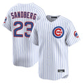 C.Cubs #23 Ryne Sandberg Player White Limited Home Game Gdoa Stitched Jerseys