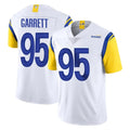 LA.Rams #95 Myles Garrett Player White Limited Vapor Untouchable Home Game Gdoa Stitched Jerseys