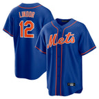 NY.Mets #12 Francisco Lindor Player Royal Home Game Fdoa Stitched Jerseys
