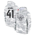 J.Jaguars #41 Josh Hines-Allen Player Arctic Camo Salute to Service Hoodies Limited Game Gdoa Stitched Jerseys