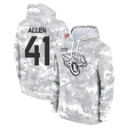 J.Jaguars #41 Josh Hines-Allen Player Arctic Camo Salute to Service Hoodies Limited Game Gdoa Stitched Jerseys