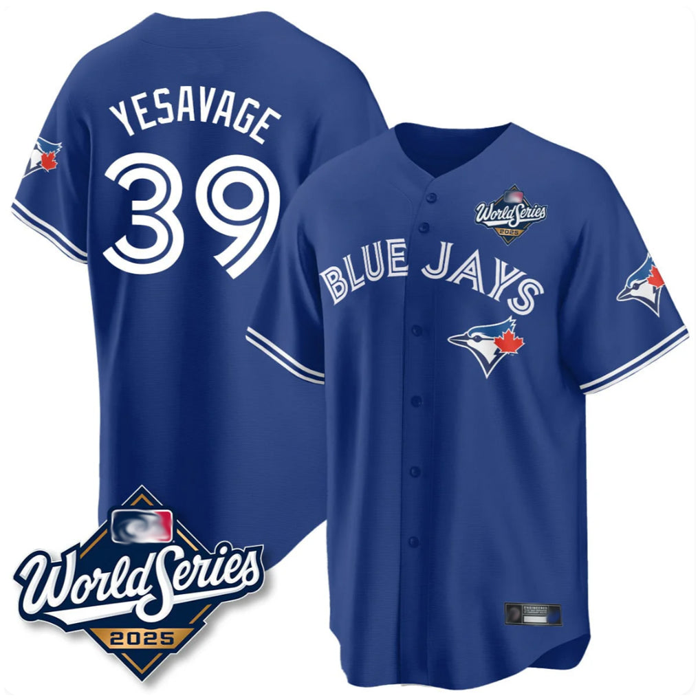 T.Blue Jays #39 Trey Yesavage Player Royal 2025 World Series Limited All Fdoa Stitched Jerseys