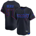 T.Blue Jays #57 Shane Bieber Player Black City Connect Limited Home Fdoa Stitched Jerseys
