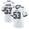 P.Eagles #53 Zack Baun Player White Game Home Gdoa Stitched Jerseys