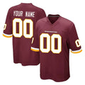Custom W.Commanders Burgundy Team Color Home Game Any Name & Numbers Gdoa Stitched Jerseys