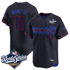 T.Blue Jays #11 Bo Bichette Player Black 2025 World Series City Connect Limited Fdoa Stitched Jerseys