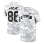 B.Bills #86 Dalton Kincaid Player Arctic Camo Salute to Service T-Shirt Hoodies Gdoa Stitched Jerseys