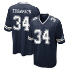 D.Cowboys #34 Jalen Thompson Player Navy Home Game Gdoa Stitched Jerseys
