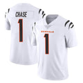 C.Bengals #1 Ja'Marr Chase Player White Vapor Untouchable Limited Home Game Gdoa Stitched Jerseys