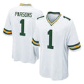 GB.Packers #1 Micah Parsons Player White Home Game Gdoa Stitched Jerseys