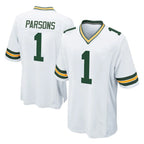 GB.Packers #1 Micah Parsons Player White Home Game Gdoa Stitched Jerseys