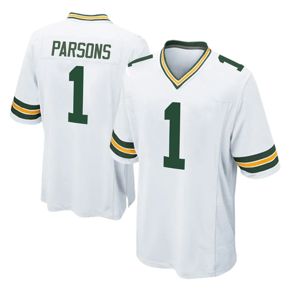 GB.Packers #1 Micah Parsons Player White Home Game Gdoa Stitched Jerseys