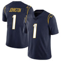LA.Chargers #1 Quentin Johnston Player Navy Limited Vapor Untouchable Home Game Gdoa Stitched Jerseys