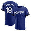 LA.Dodgers #18 Yoshinobu Yamamoto Player Royal City Connect Elite Home Fdoa Stitched Jerseys