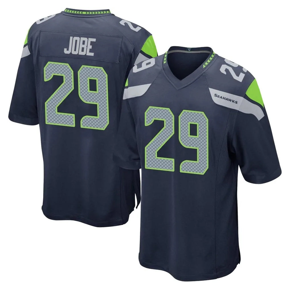 S.Seahawks #29 Josh Jobe Player Navy Home Game Gdoa Stitched Jerseys