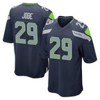 S.Seahawks #29 Josh Jobe Player Navy Home Game Gdoa Stitched Jerseys