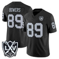 LV.Raiders #89 Brock Bowers Player Black 2026 Vapor Limited Home Game Gdoa Stitched Jerseys