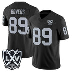 LV.Raiders #89 Brock Bowers Player Black 2026 Vapor Limited Home Game Gdoa Stitched Jerseys