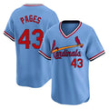 St. Louis Cardinals #43 Pedro Pages Player Light Blue City Connect Home T-shirt Fdoa Stitched Jerseys