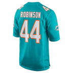 M.Dolphins #44 Chop Robinson Player Aqua Home Game Gdoa Stitched Jerseys