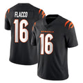 C.Bengals #16 Joe Flacco Player Black Vapor Untouchable Limited Home Game Gdoa Stitched Jerseys