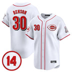 C.Reds #30 Ken Griffey Player White Vapor Premier Limited Home Gdoa Stitched Jerseys