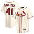 St. Louis Cardinals #41 Alec Burleson Player Cream Home Game Fdoa Stitched Jerseys