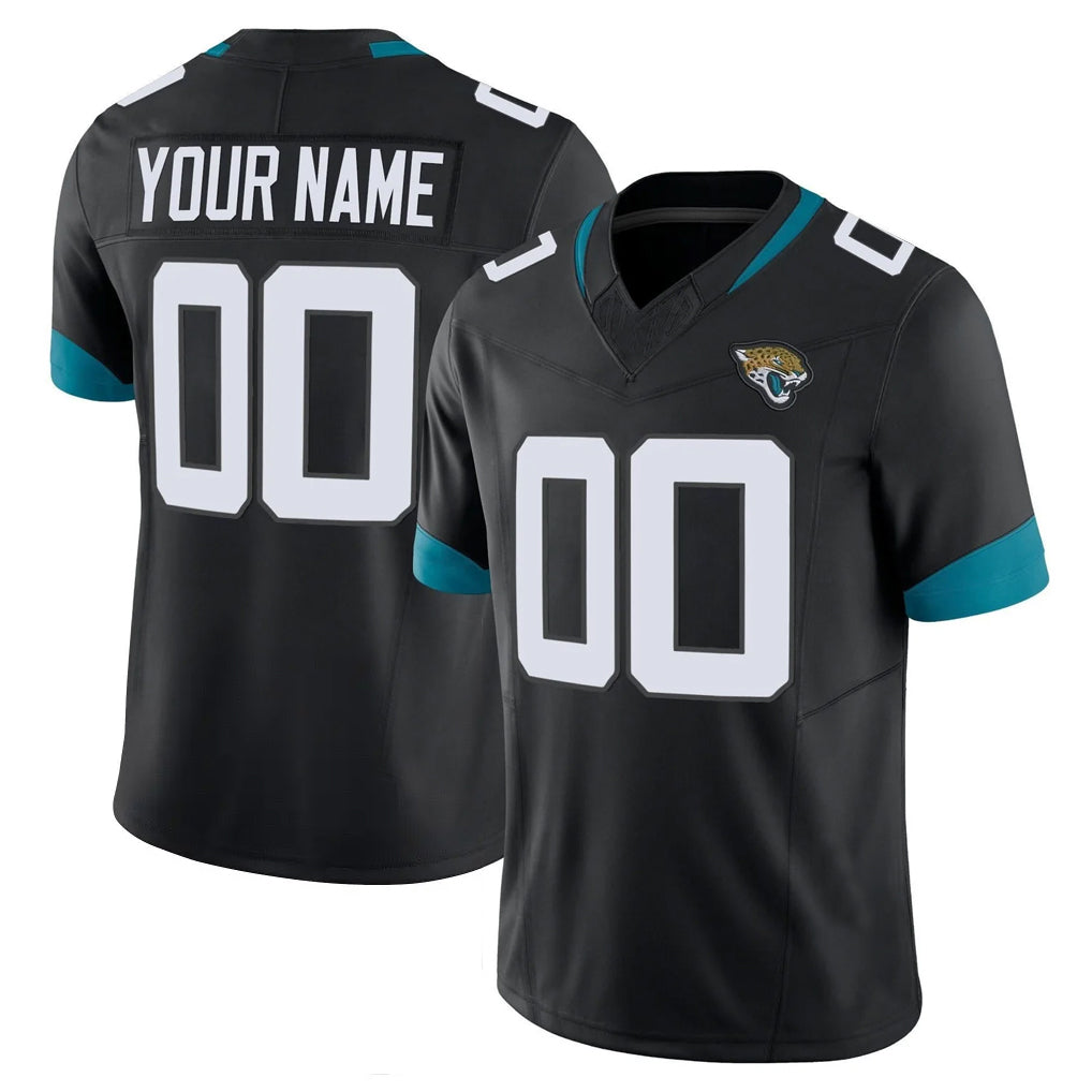 Custom J.Jaguars Black Vapor F.U.S.E. Limited Home Game Any Name & Numbers Gdoa Stitched Jerseys