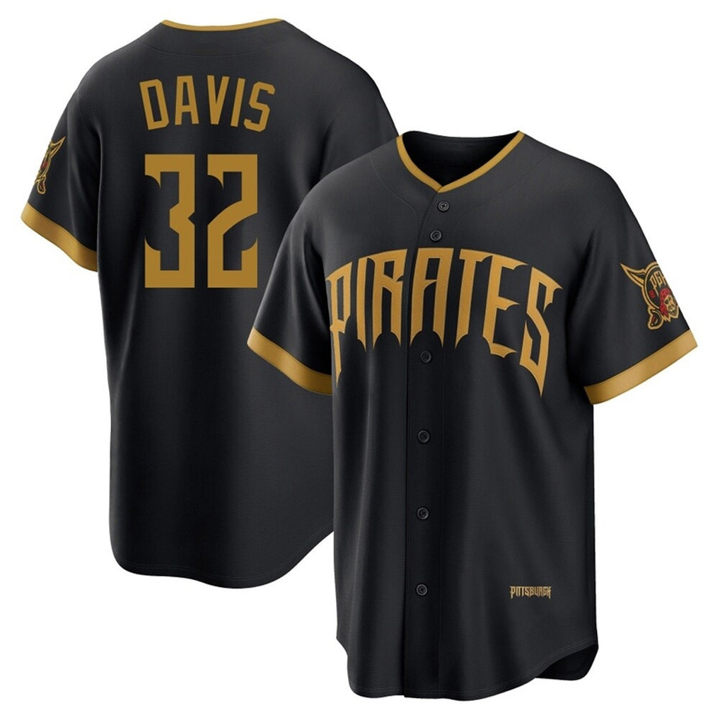 P.Pirates #32 Henry Davis Player Black 2026 City Connect Home Game Fdoa Stitched Jerseys