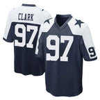 D.Cowboys #97 Kenny Clark Player Navy-White Alternate Home Game Gdoa Stitched Jerseys
