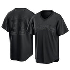 H.Astros #53 Cristian Javier Player Black Fashion T-shirt Home Game Gdoa Stitched Jerseys