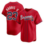 A.Braves #23 Michael Harris II Player Red Limited Home Game Gdoa Stitched Jerseys