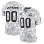 Custom GB.Packers Arctic Camo Salute To Service Limited Any Name & Numbers Gdoa Stitched Jerseys