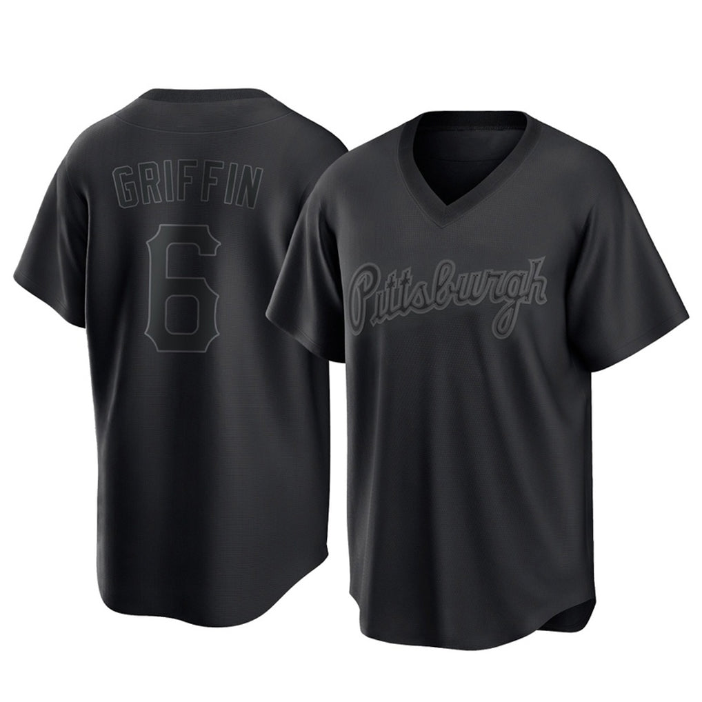 P.Pirates #6 Konnor Griffin Player Black Fashion Home Game Fdoa Stitched Jerseys