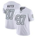 LV.Raiders #87 Michael Mayer Player White Limited Color Rush Home Game Gdoa Stitched Jerseys