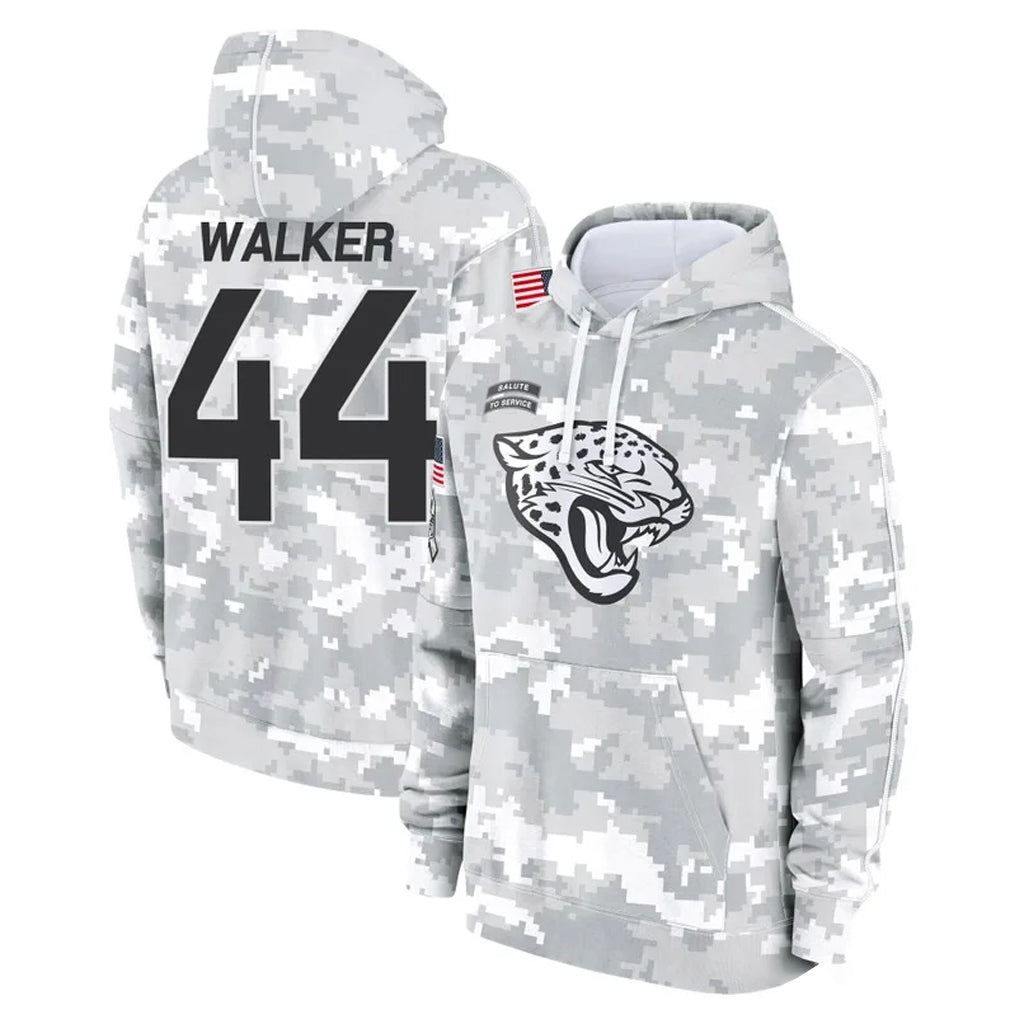 J.Jaguars #44 Travon Walker Player Arctic Camo Salute to Service Hoodies Limited Game Gdoa Stitched Jerseys