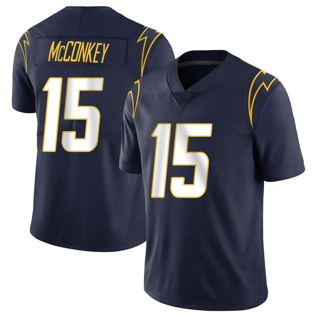 LA.Chargers #15 Ladd McConkey Player Navy Limited Vapor Untouchable Home Game Gdoa Stitched Jerseys