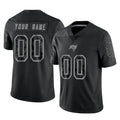 Custom TB.Buccaneers Black Reflective Limited Home Game Any Name & Numbers Gdoa Stitched Jerseys