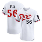 M.Twins #56 Josh Bell Player White Home Limited Elite Fdoa Stitched Jerseys