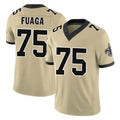 NO.Saints #75 Taliese Fuaga Player Gold Limited Vapor F.U.S.E. Home Game Gdoa Stitched Jerseys