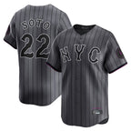 NY.Mets #22 Juan Soto Player Gray City Connect Limited Fdoa Stitched Jerseys