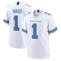 T.Titans #1 Cam Ward Player White 2026 Game Home Gdoa Stitched Jerseys