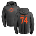 M.Dolphins #74 Kadyn Proctor Player Darkgray Pullover Hoodies Limited Gdoa Stitched Jerseys