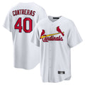 St. Louis Cardinals #40 Willson Contreras Player White Home Game Fdoa Stitched Jerseys